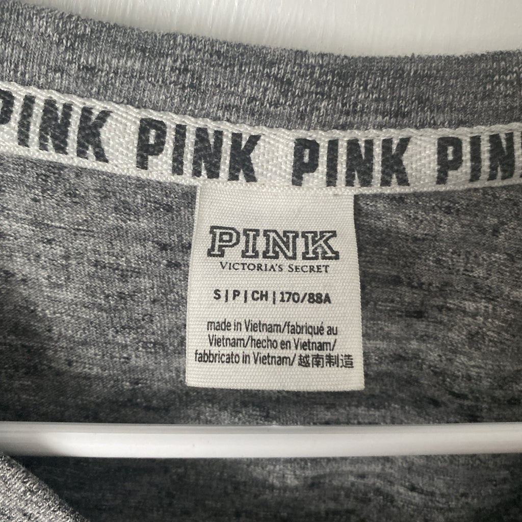 Victoria's Secret Pink Lightweight Pullover Crew Gray Small