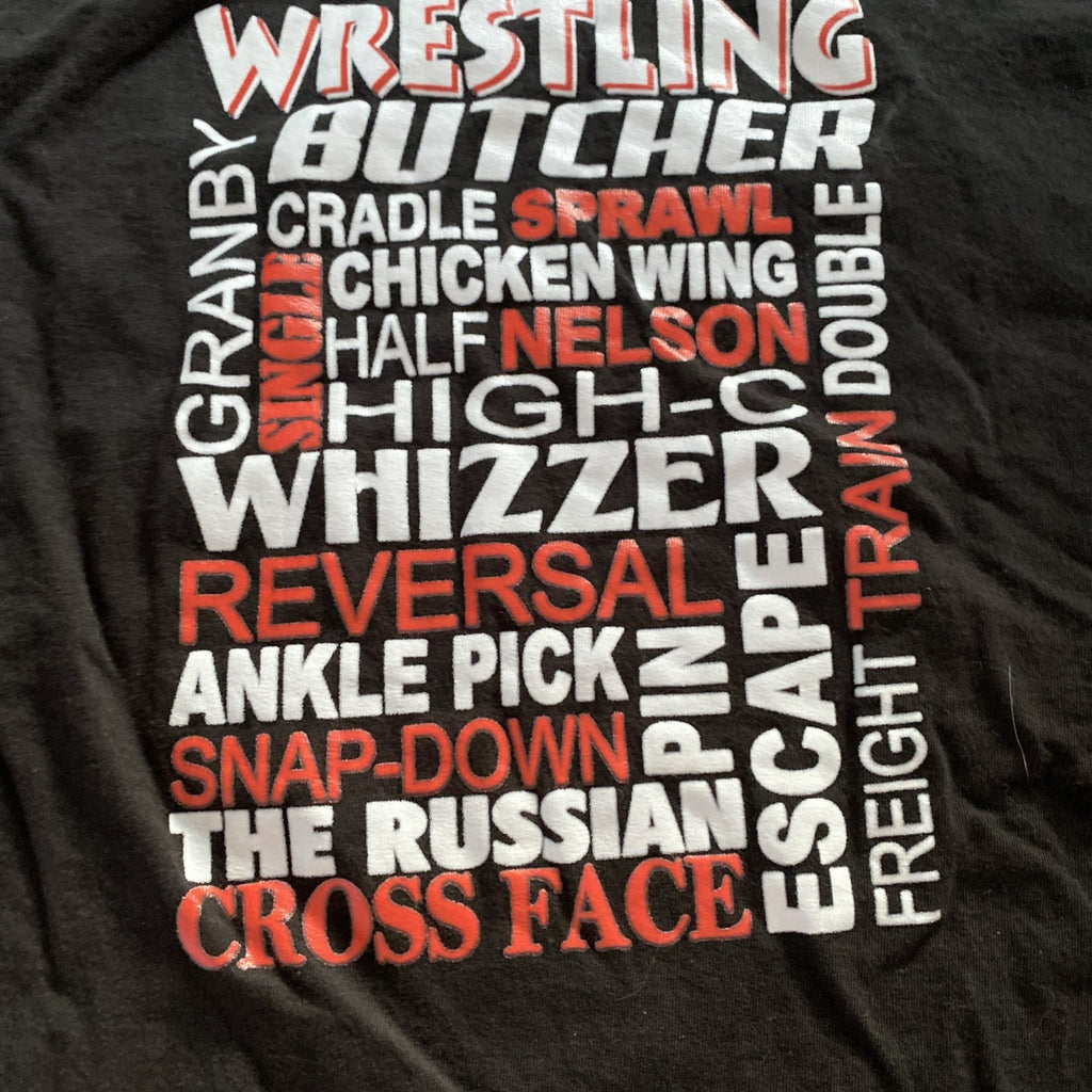 Wrestling T-shirt size large short sleeve