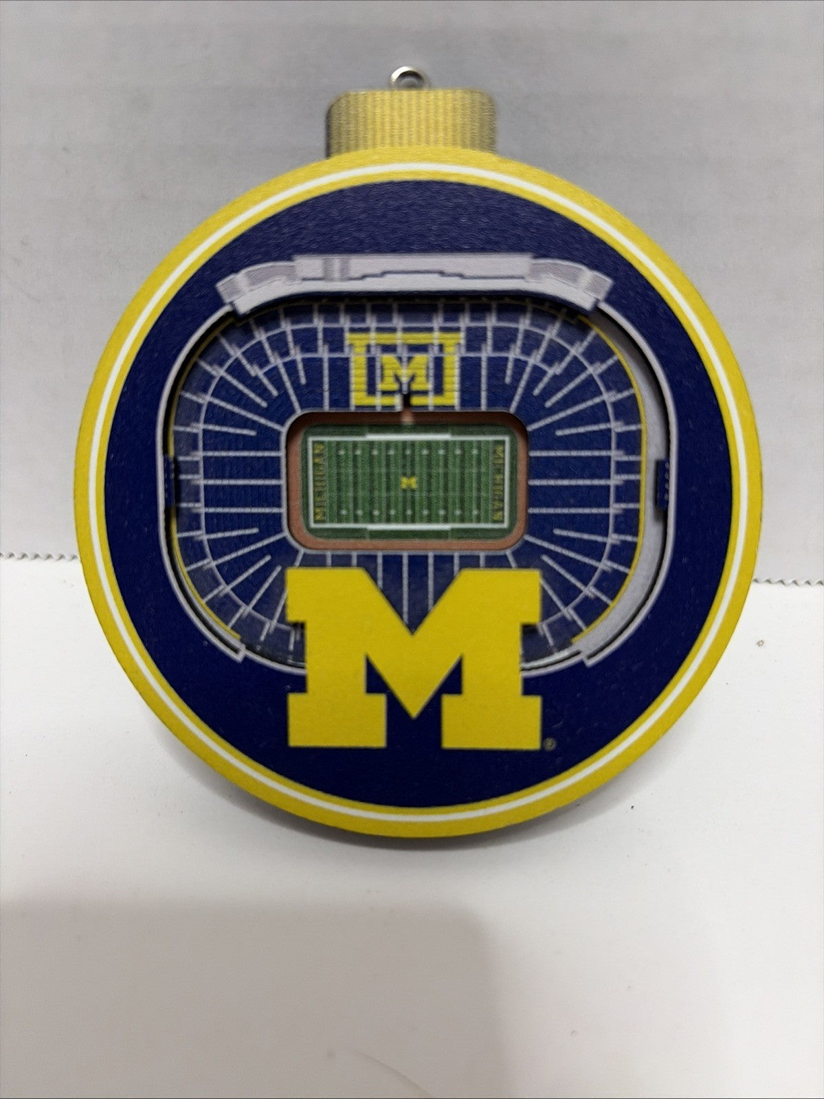 Michigan Wolverines, 3D Stadium Ornament, NCAA Football Stadium Christmas