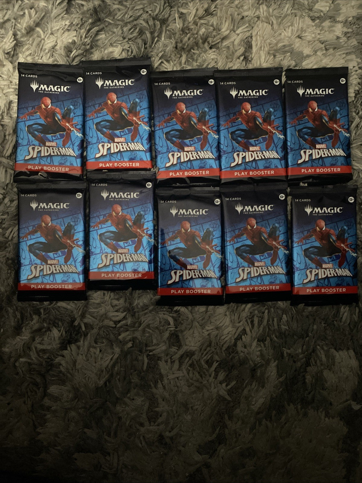 10x MTG Booster Pack Marvel's Spider-Man - Play Booster New Magic The Gathering