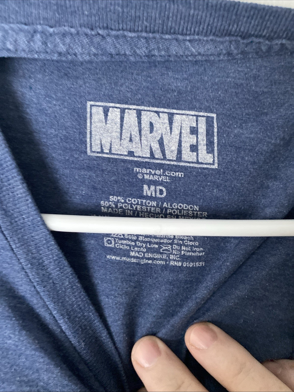 Marvel Trust Me I'm A Super Hero Blue Thor Captain America T-Shirt Size Medium