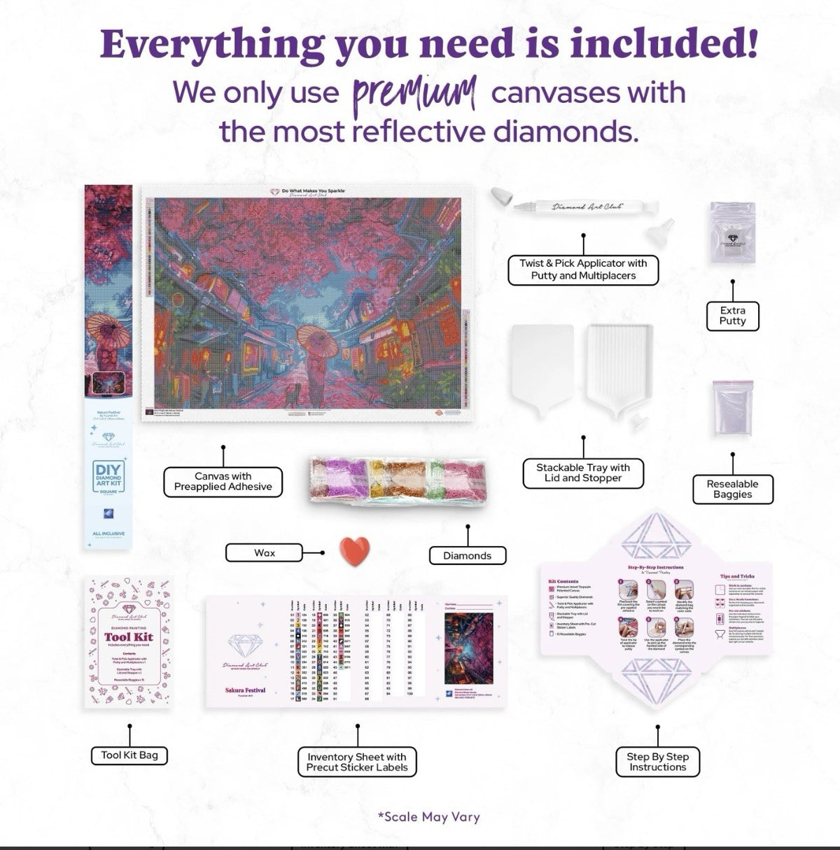 New Diamond Art Club kit “Sakura Festival” by Yuumei Art