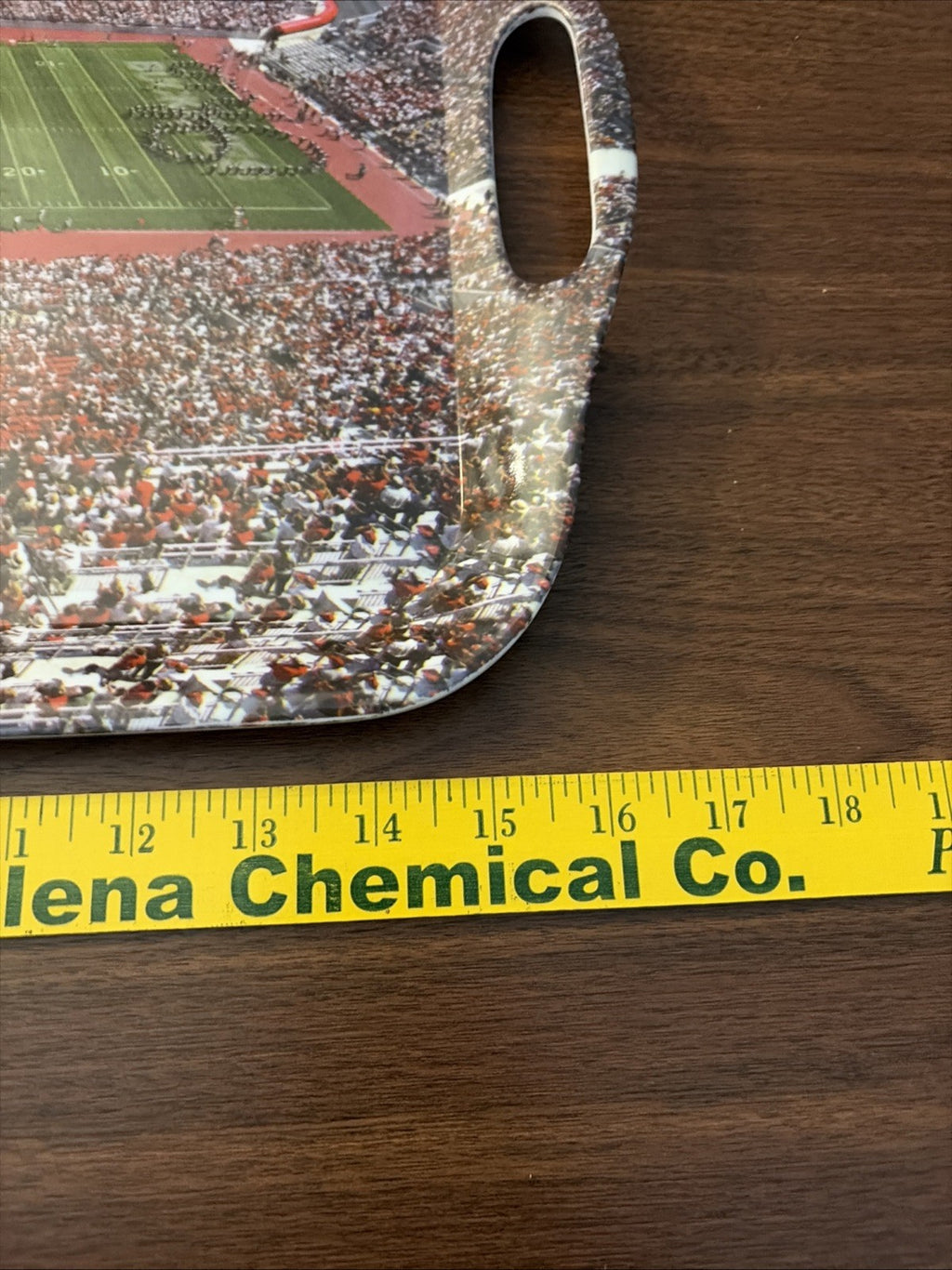 Ohio State University Buckeye Marching Band Script Ohio Serving Plate Plastic