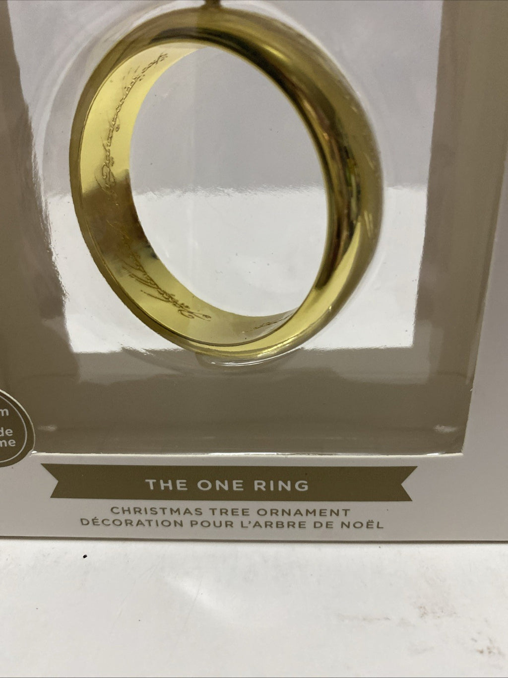 NEW Hallmark Lord of the Rings The One Ring Premium Metal Ornament Gold Color