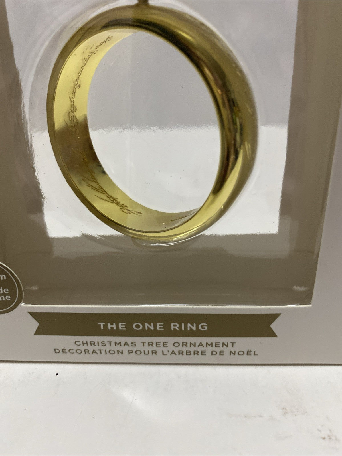 NEW Hallmark Lord of the Rings The One Ring Premium Metal Ornament Gold Color