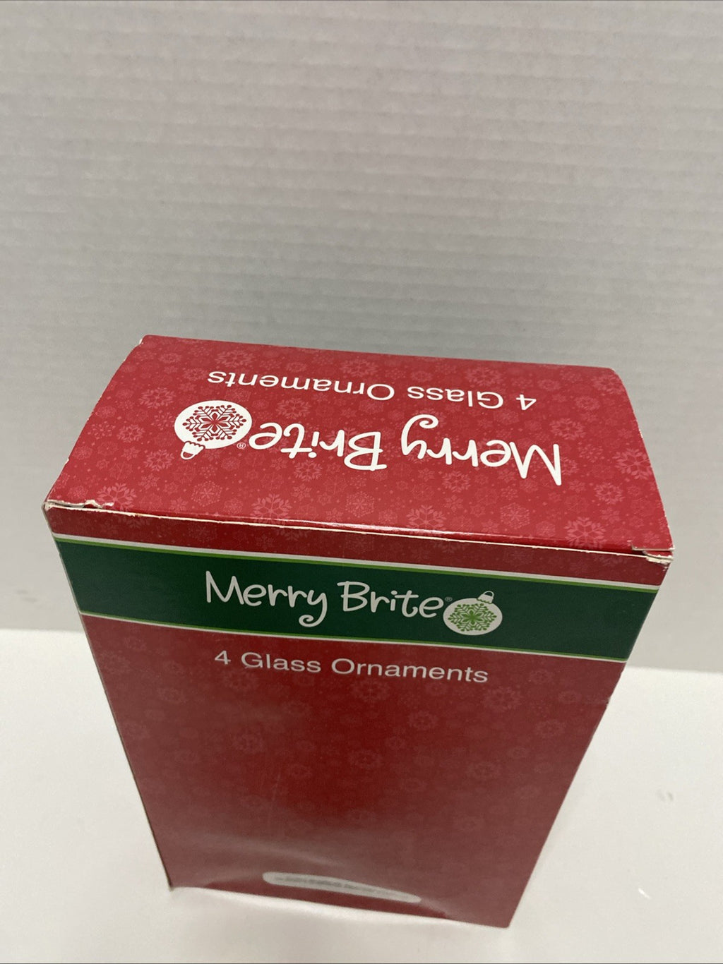 NIB 4 Merry Brite Round Christmas Ornaments Sledding Polar Bears