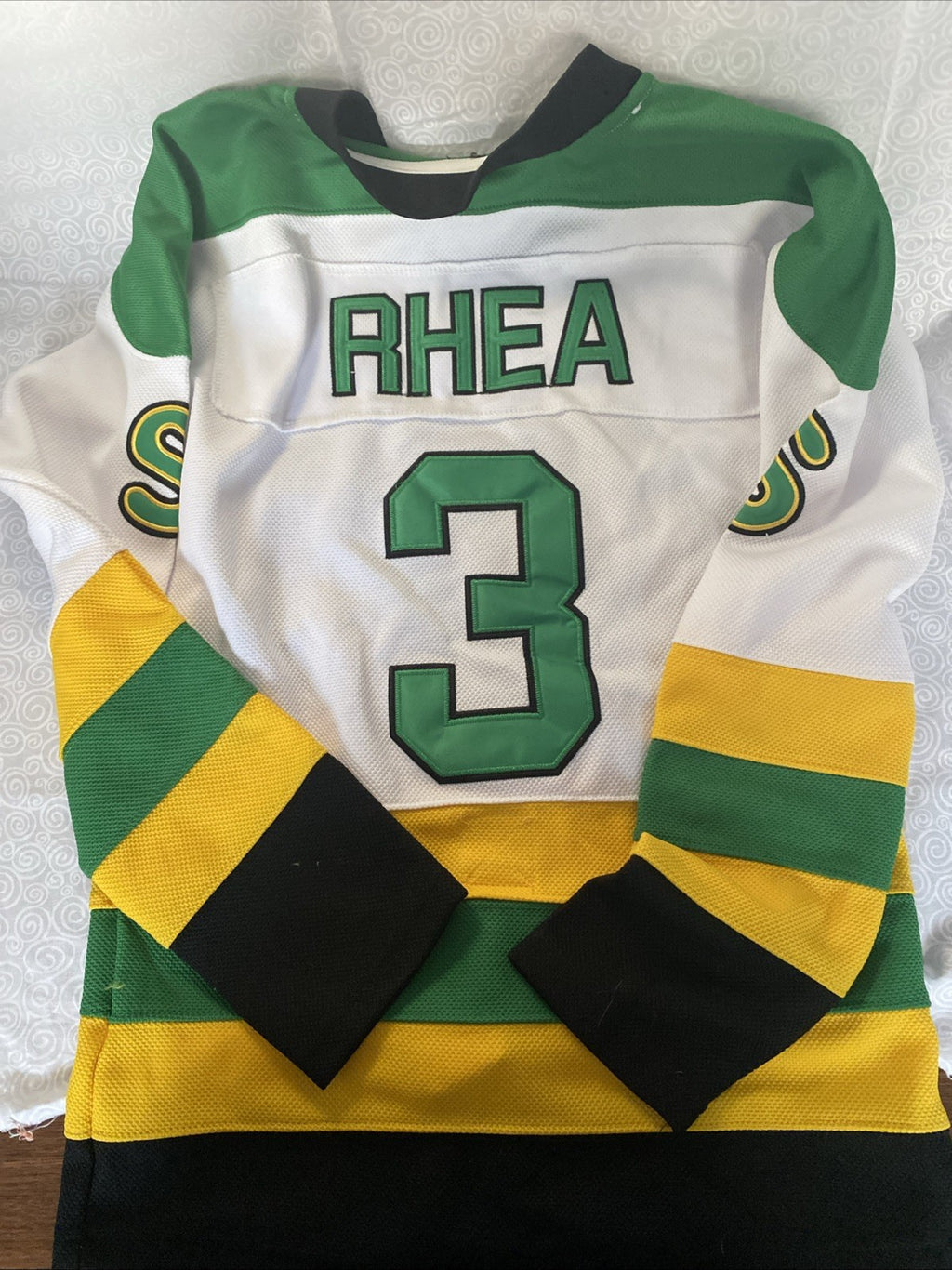 St. John's Shamrocks - Ross the Boss Rhea # 3 - Hockey Men's Jersey Sz Small -