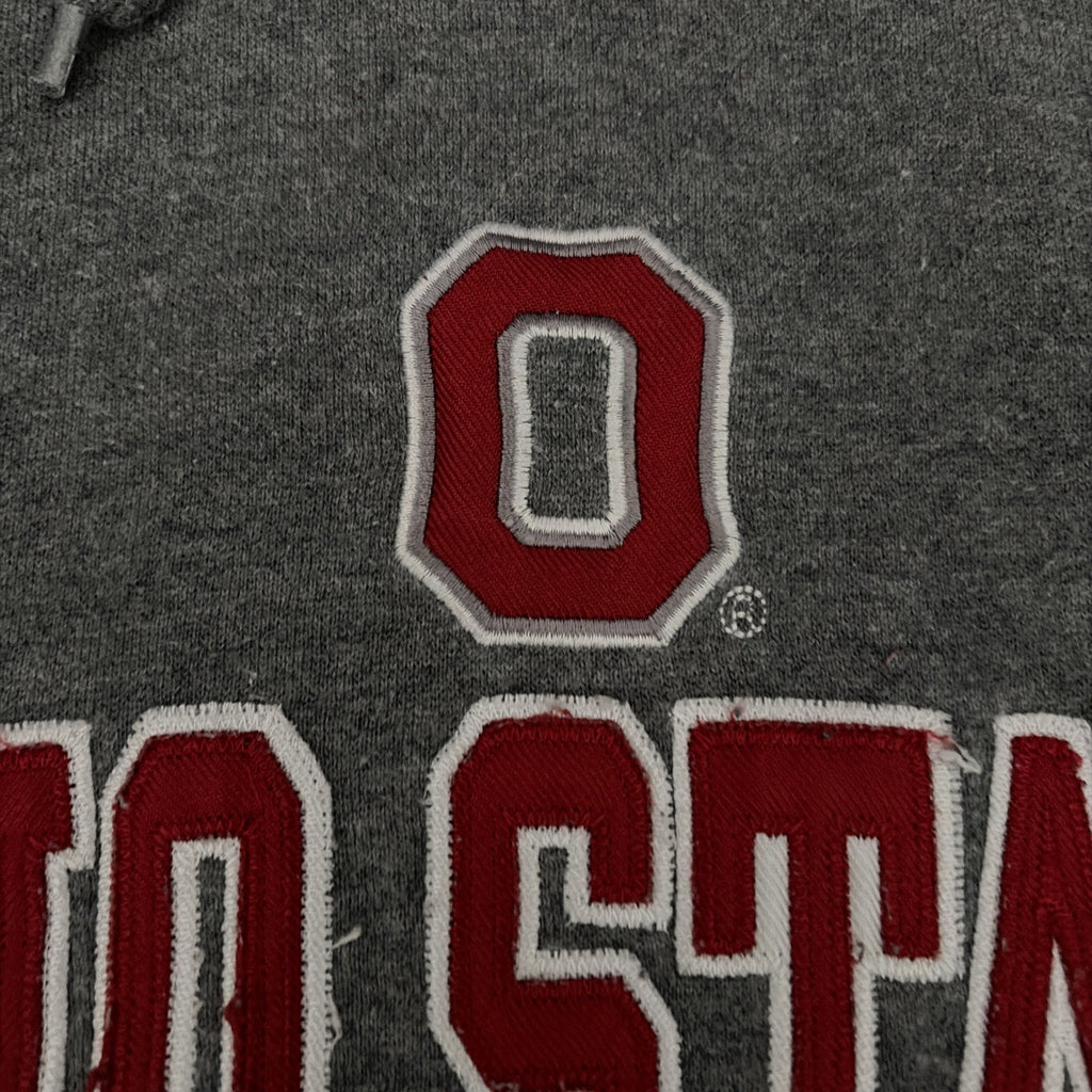 Ohio State University Buckeyes Pullover Hoodie Grey Size XL