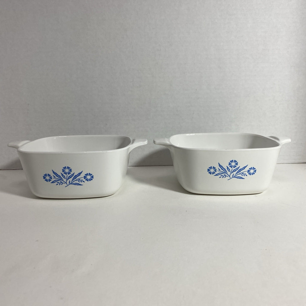 2 Corning Ware Cornflower Blue A-1 1/2-B Baking Casserole Dish NO Lids NO Chips