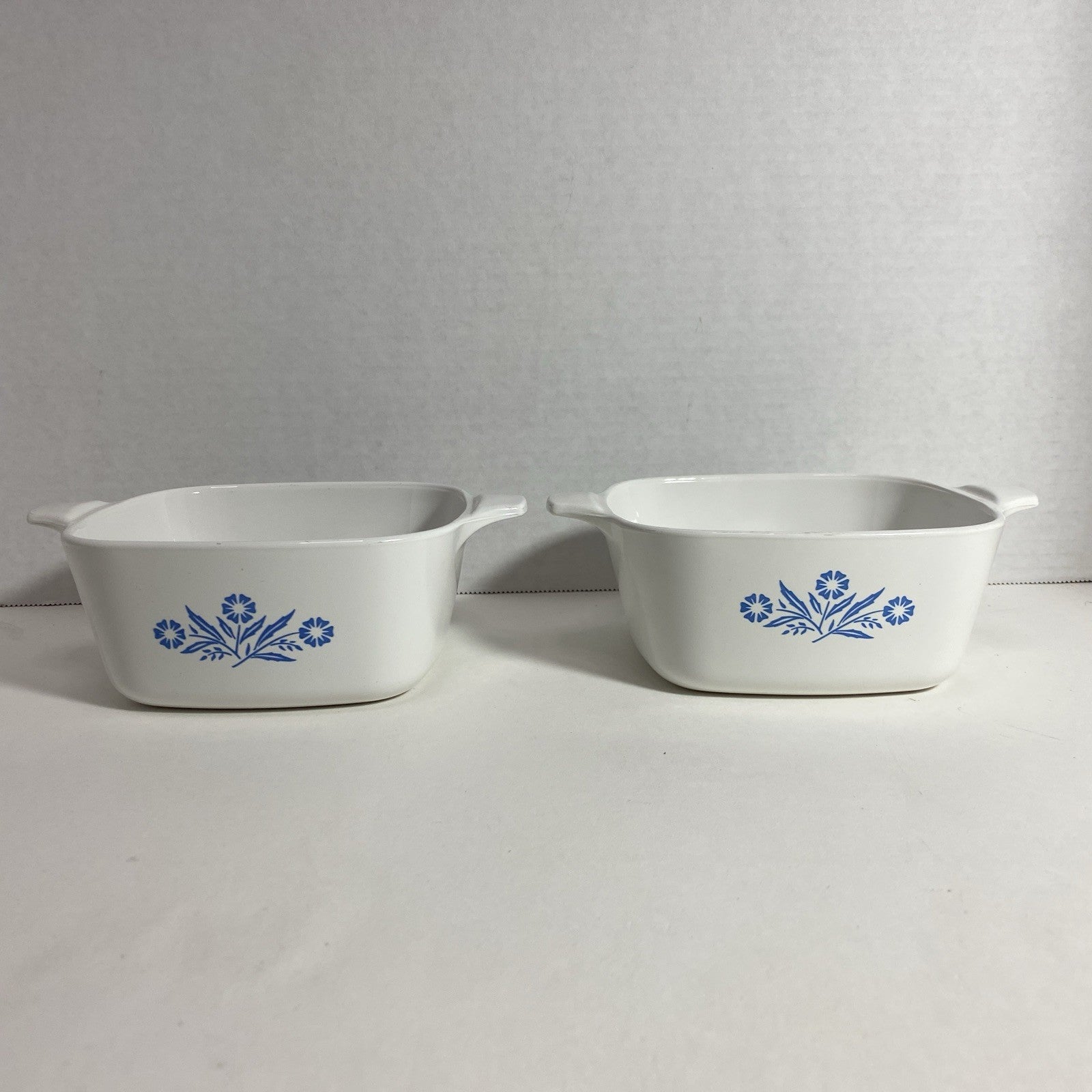 2 Corning Ware Cornflower Blue A-1 1/2-B Baking Casserole Dish NO Lids NO Chips