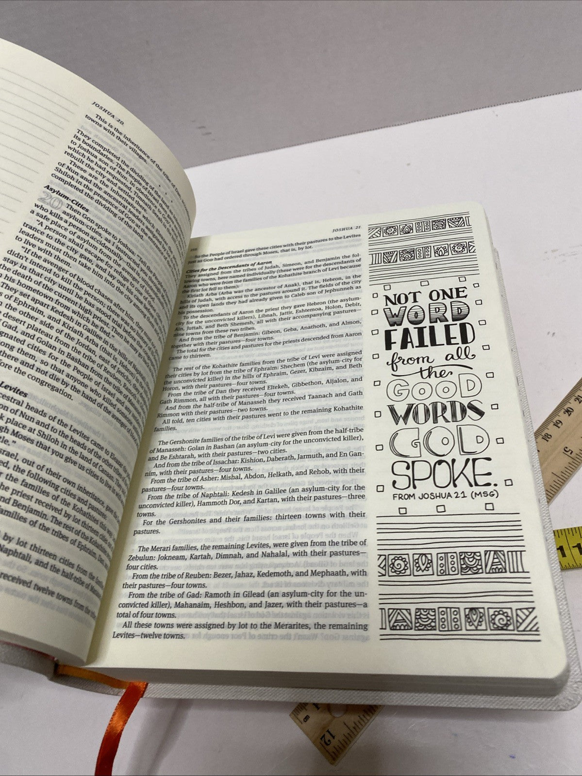 The Message Canvas Bible (Canvas-Look, Gold Leaf): Coloring and Journaling the,