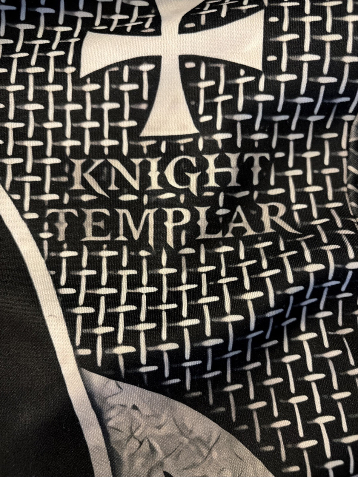 Fashion Printed Knights Templar Men's Hoodie Large