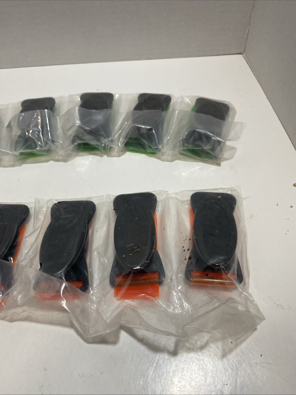 NERF Flag Football Clip On Flags Lot of (16) 8 Orange/ 8 Green NEW/SEALED