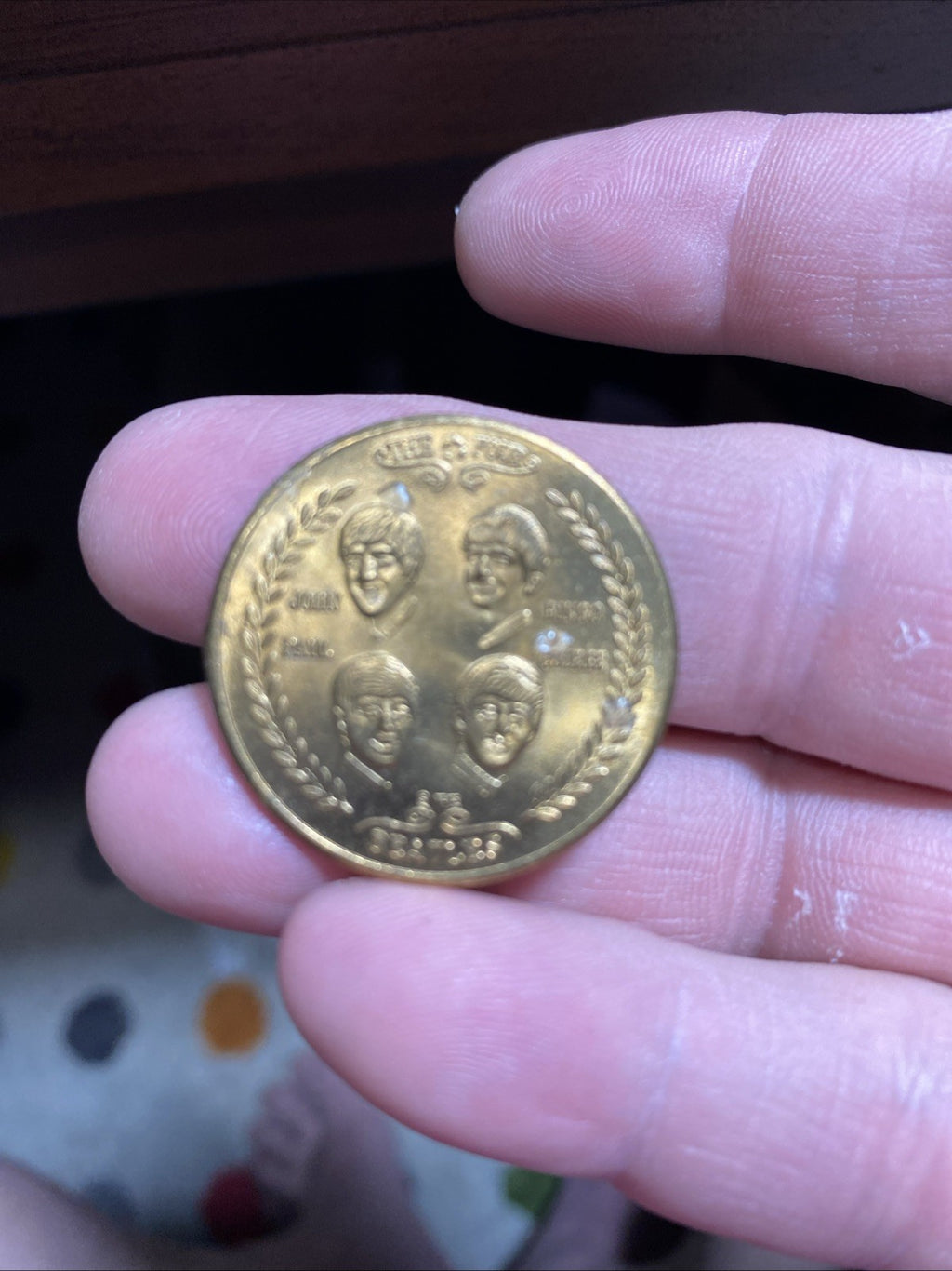 1964, Beatles Commemorative Coin, "Visit to the US", "NEMS" (Scarce / Vintage)