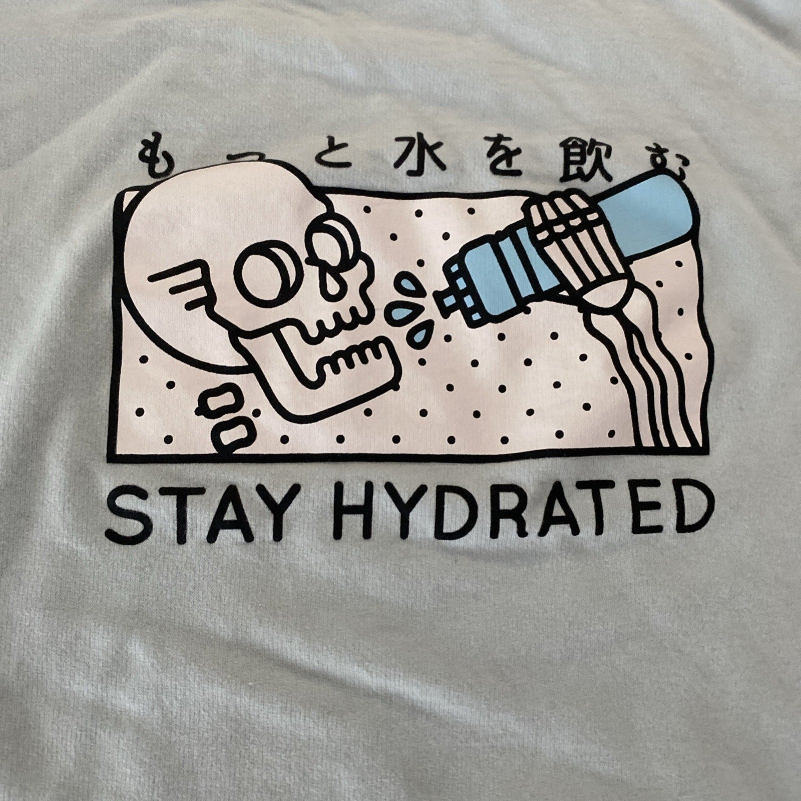 Cool! Shirt Stay Hydrated Longsleeve Shirt Size Small Light Blue Free Shipping