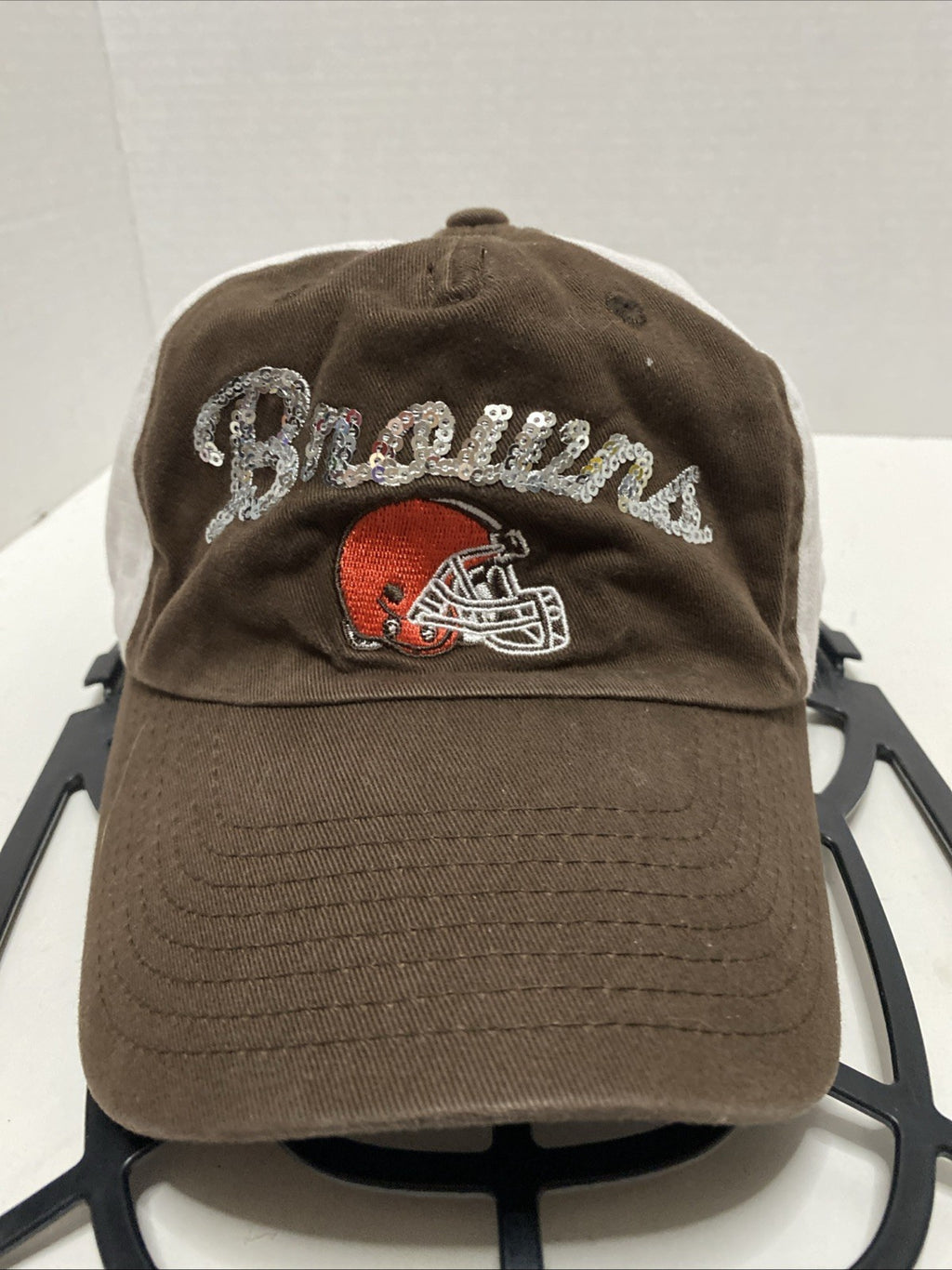 Cleveland Browns NFL Football Team w Bling Adjustable Baseball Cap Hat