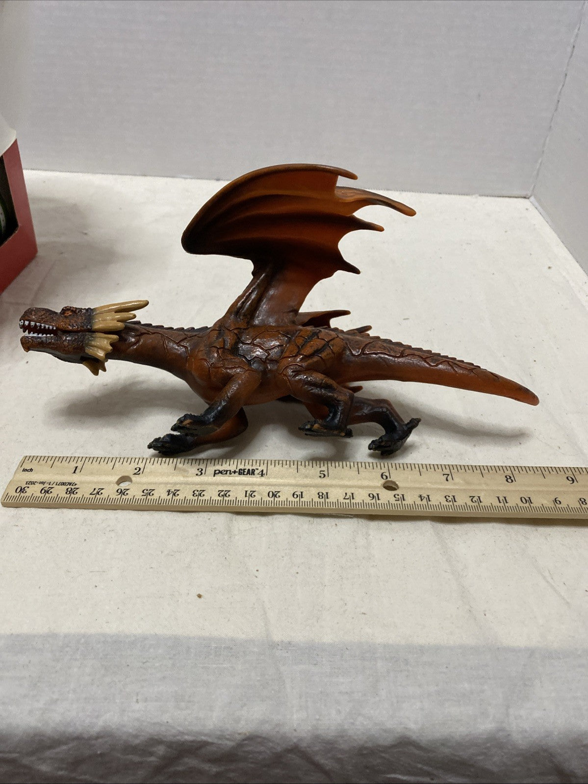Mojo Fire Dragon Fantasy Figure Orange Winged Monster