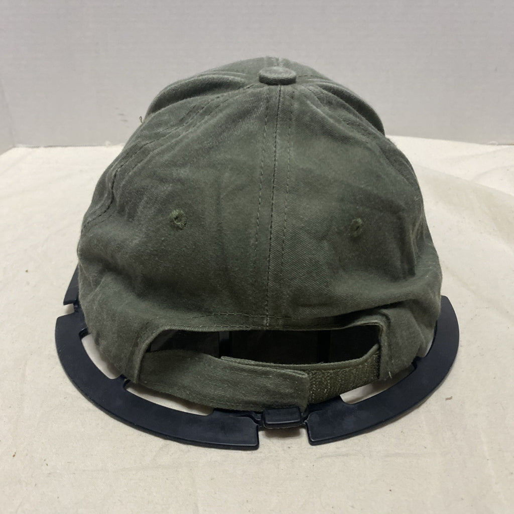Military Veteran Vet Hat Cap Strap Back Green American Flag Army Mens