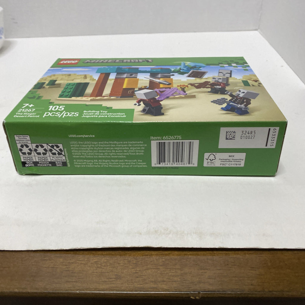 LEGO Minecraft The Illager Desert Patrol Toy Figures and Playset 