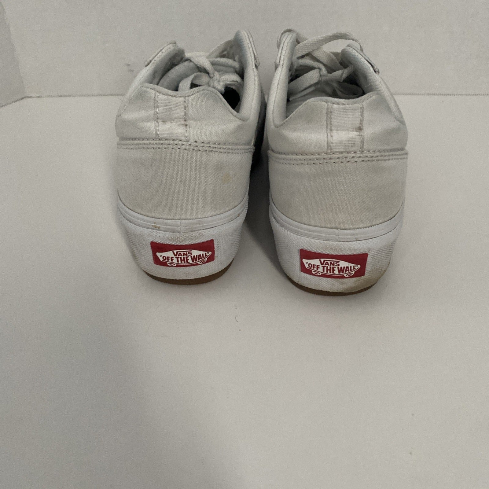 Vans white sneakers size 8