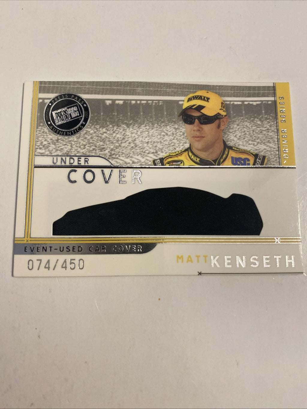 Matt Kenseth Event Used Car Cover /450 Press Pass Driver Series