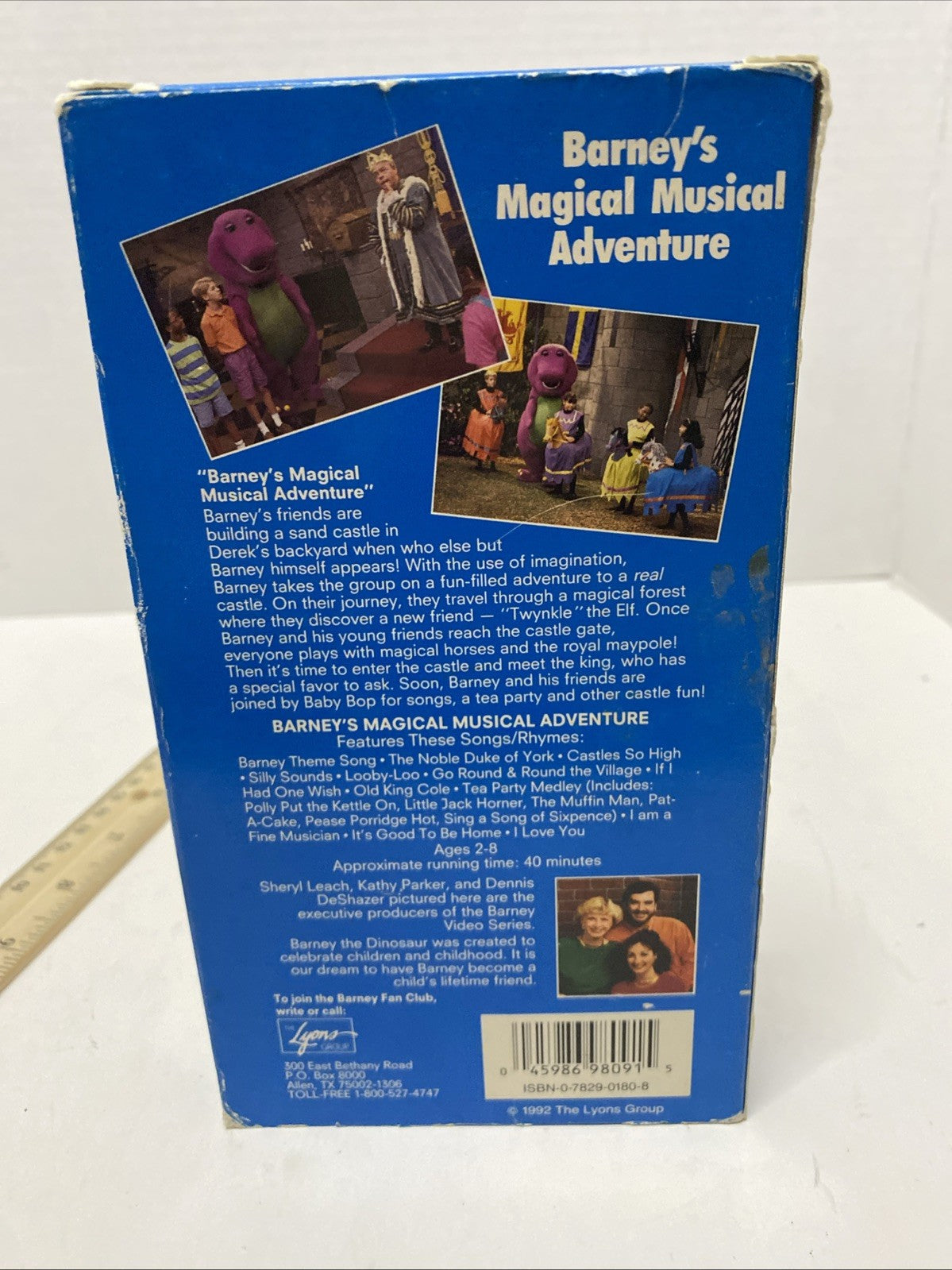 Barney’s Magical Musical Adventure VHS Award Winning Sing Along Ages 2-8