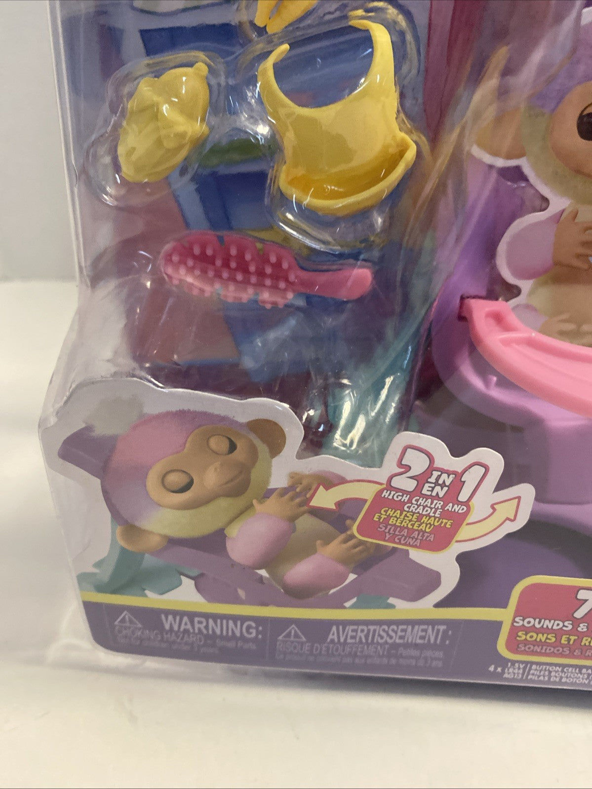 Fingerlings Interactive Baby Monkey Nursery Playset Jas 2-in-1 NEW