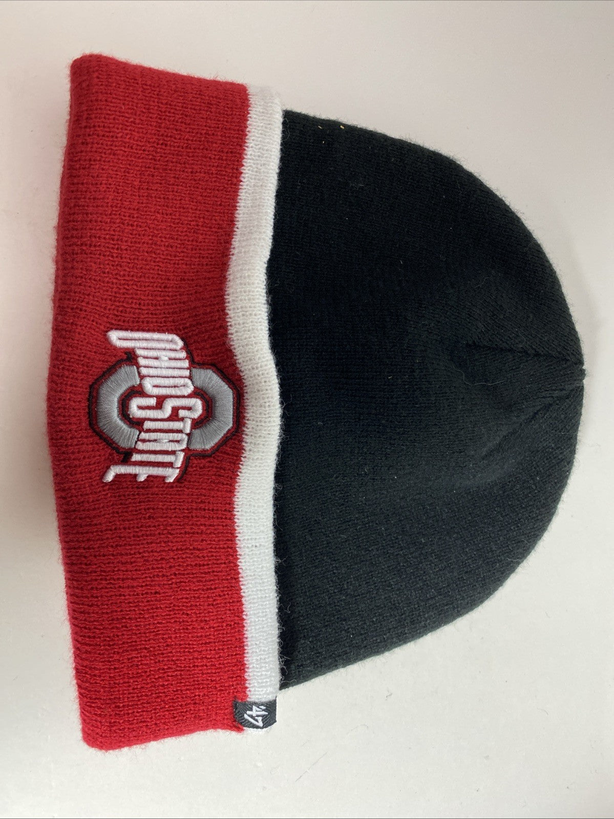 ‘47 Men's Ohio State Buckeyes Black Sub-Zero Cuffed Knit Beanie New 
