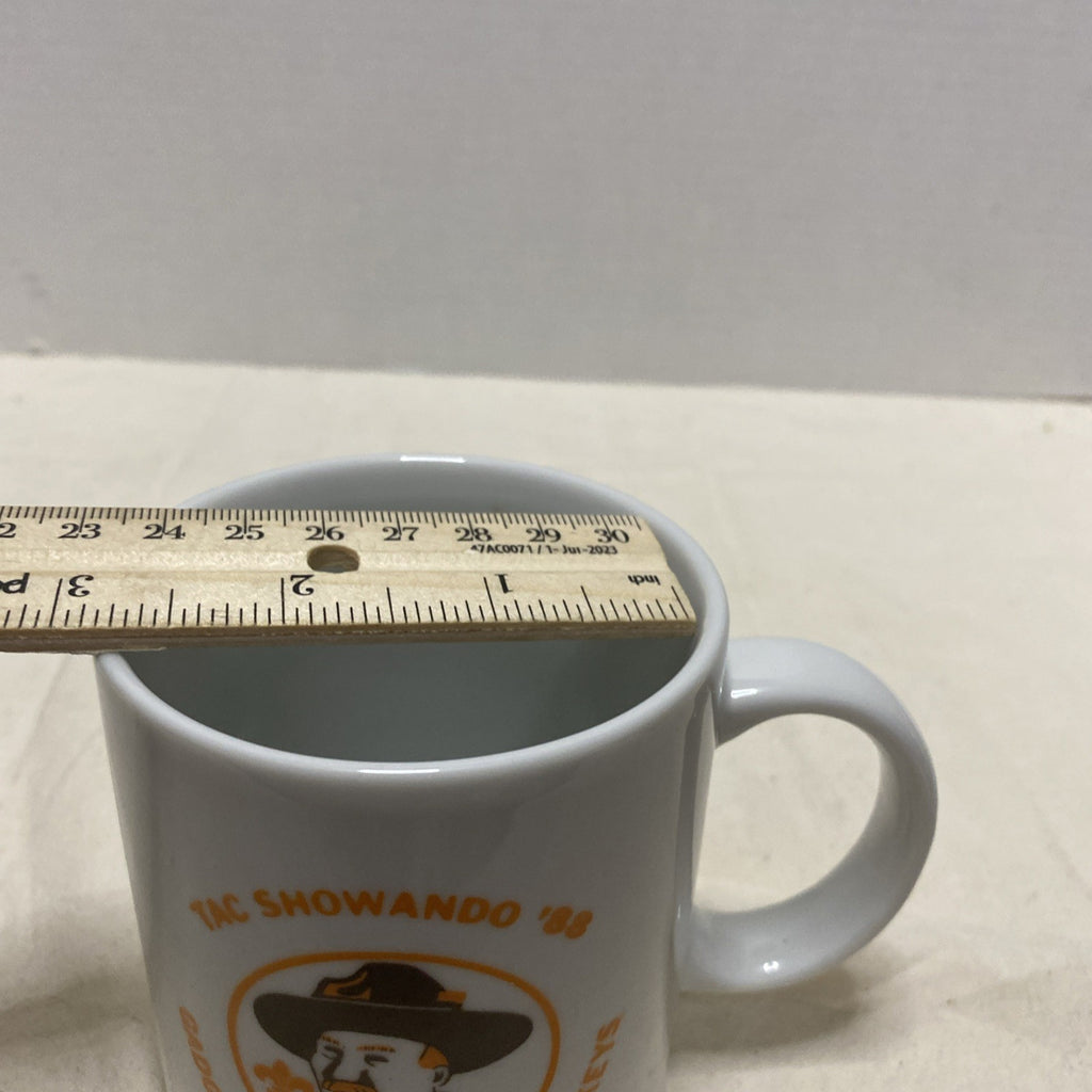 Boy Scout BSA 1980 Pow Wow Coffee Cup Boulder Dam Council Kingman AZ 50th Anniv