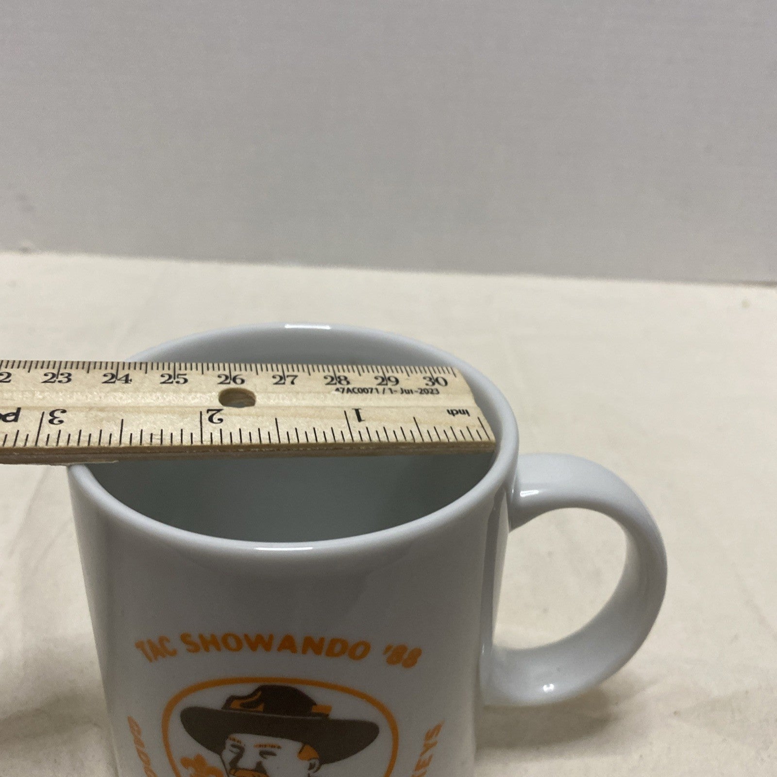 Boy Scout BSA 1980 Pow Wow Coffee Cup Boulder Dam Council Kingman AZ 50th Anniv