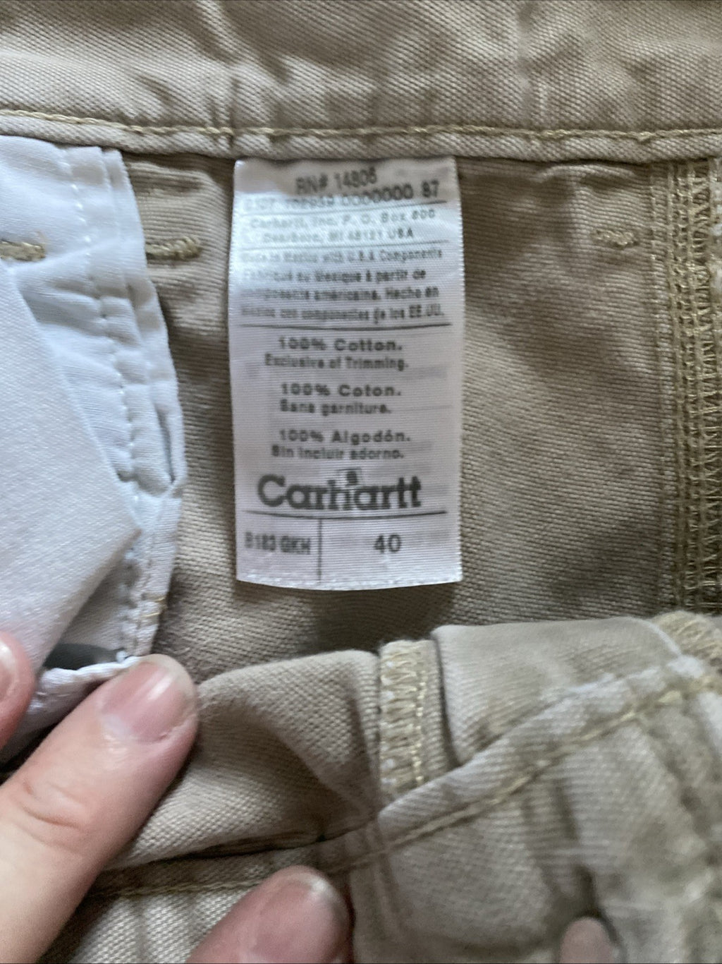 Carhart men’s shorts cargo style size 40 free shipping