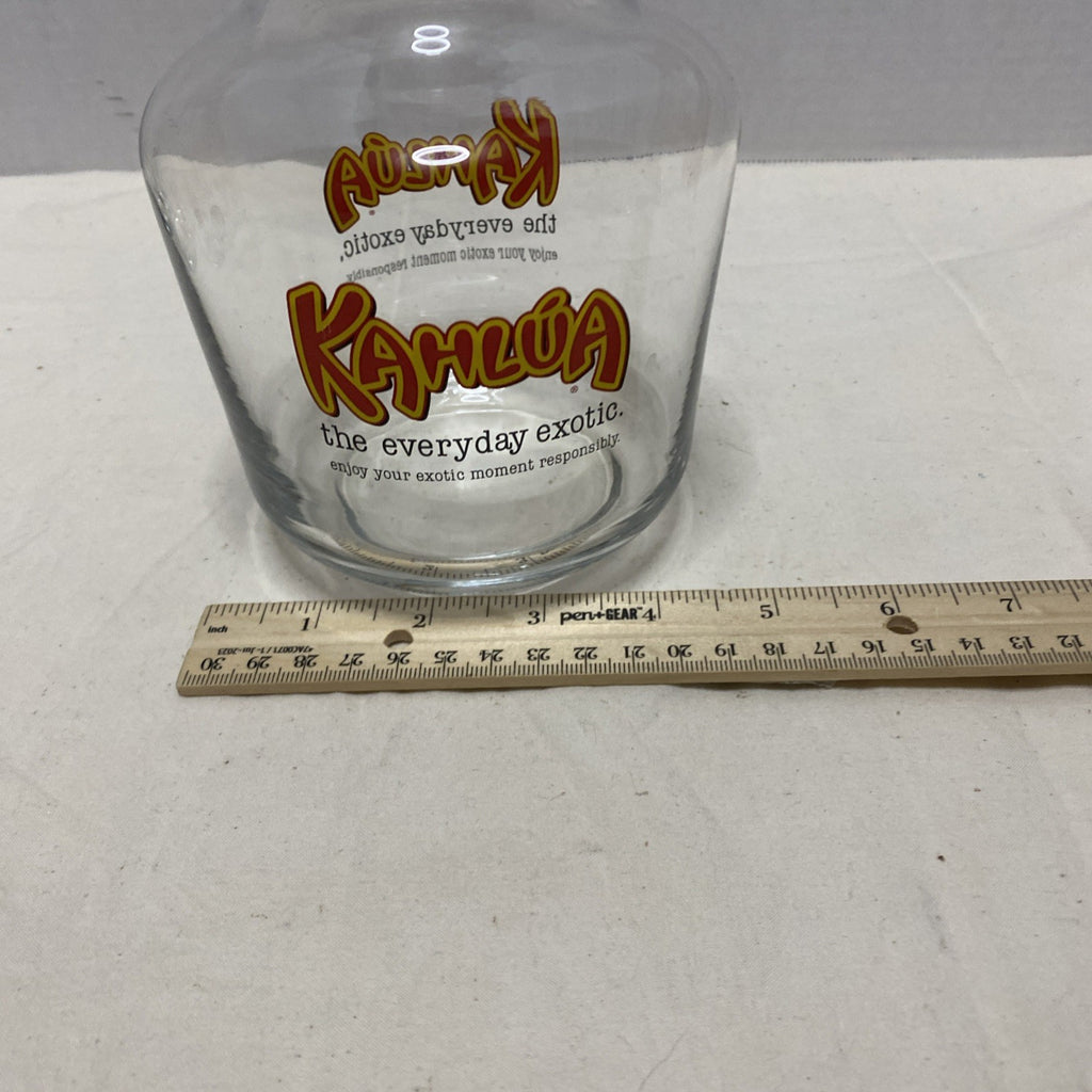 Kahlua glass decanter pitcher coffee rum liqueur decanter