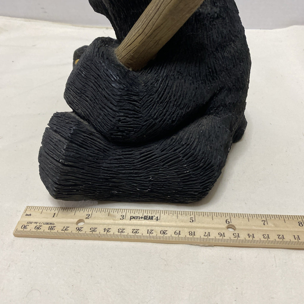 BLACK BEAR Heavy BASEBALL PLAYER With Ball Bat Cap BANK