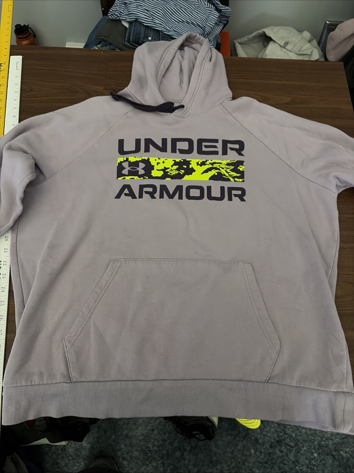Under Armour Purple Branded Hoodie, Unisex, Size XLarge, Light Wear