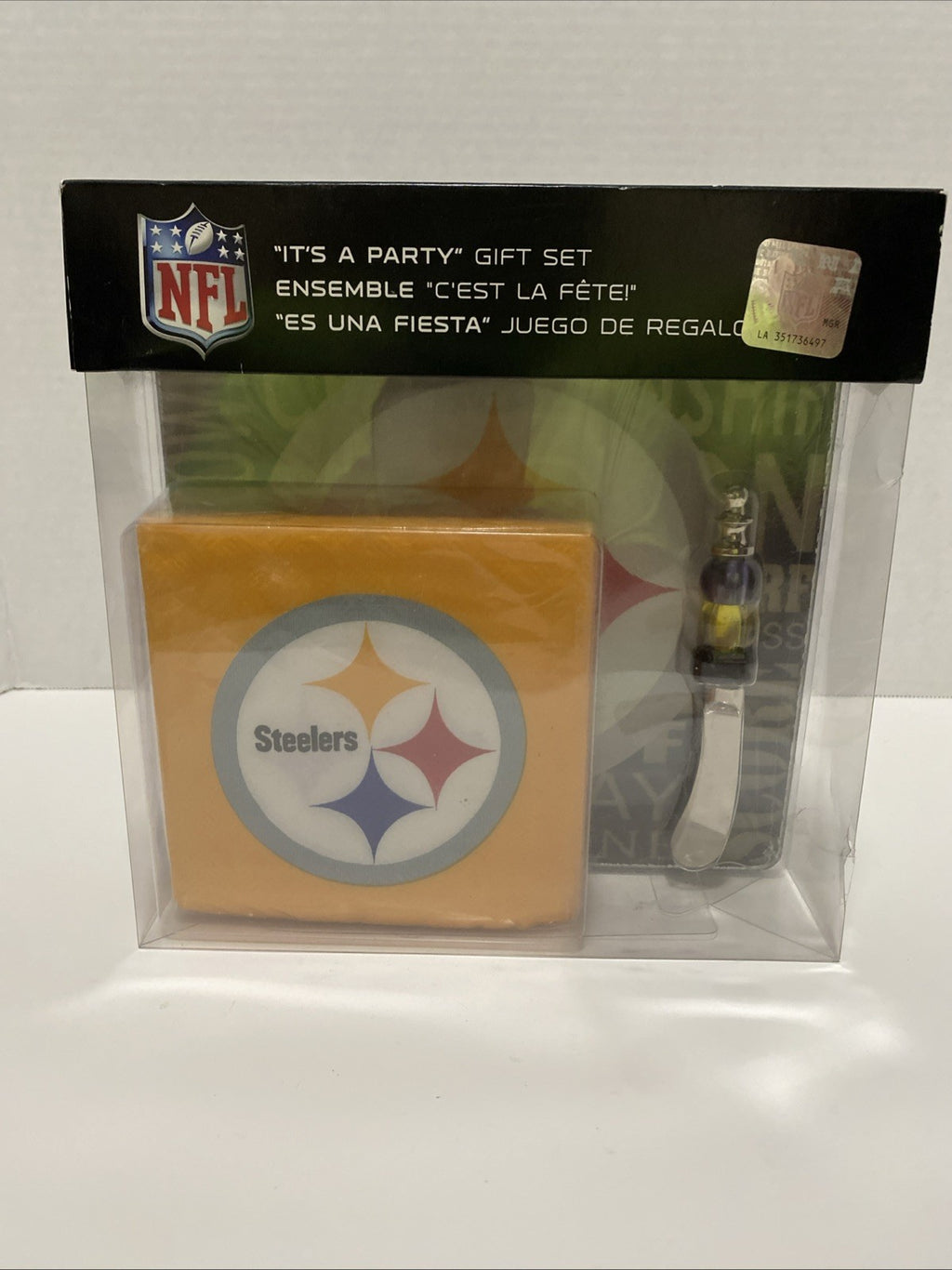NEW NFL Pittsburgh Steelers "It's a Party" Sealed Gift Set