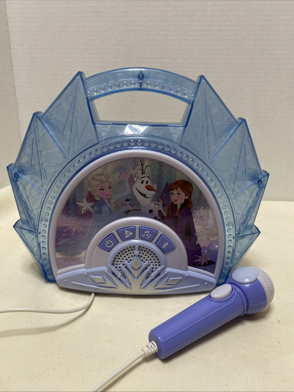 Disney Frozen 2 Portable Karaoke BT Sing Along MP3 Microphone Working Tested