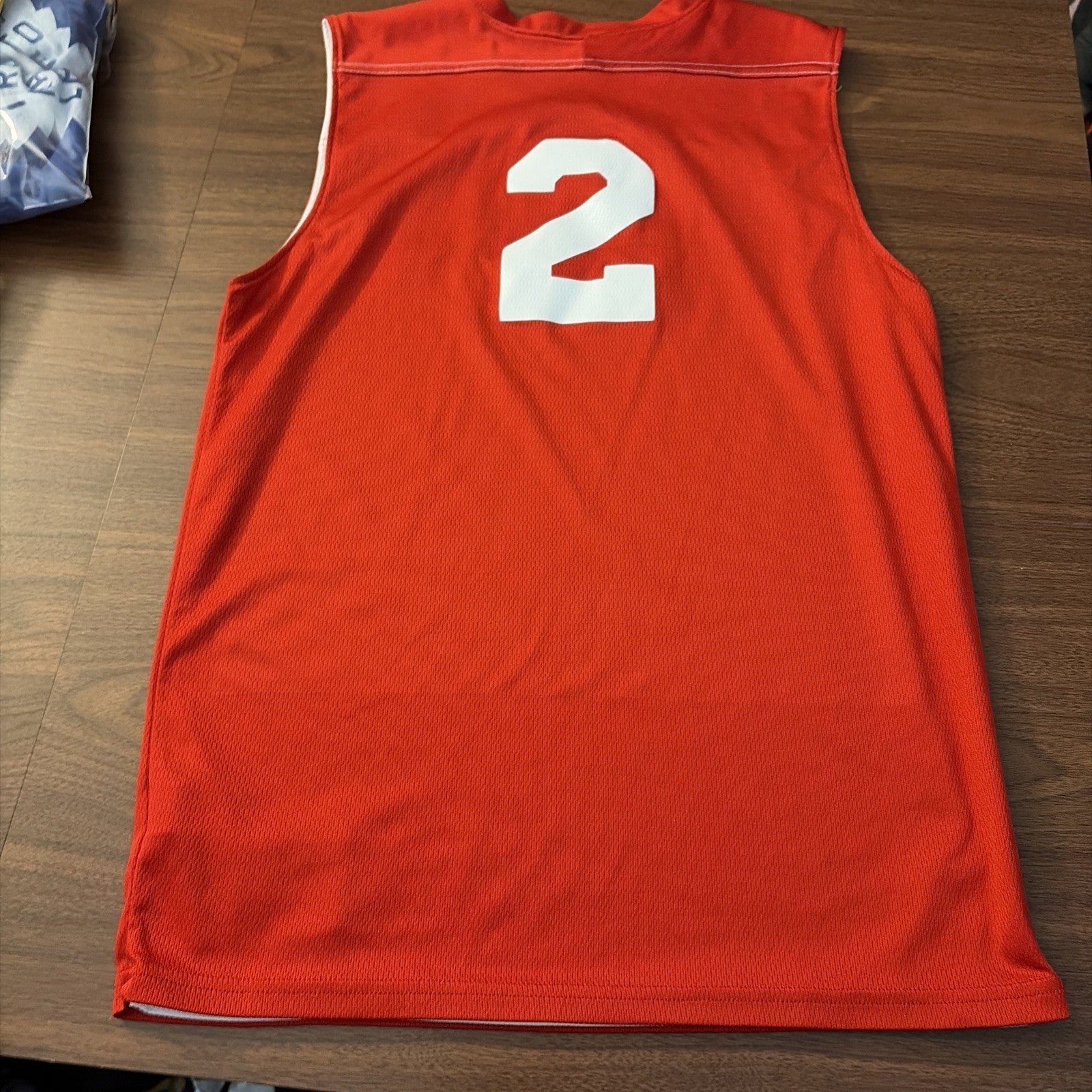 Men’s Small Kawhi Leonard Clippers Basketball Reversible Jersey #2 Red White