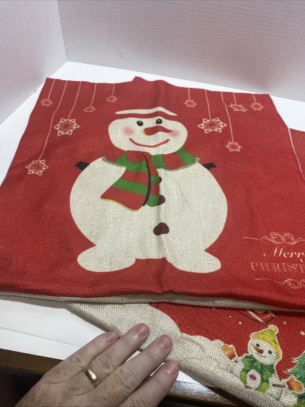 Vintage 17 x 17 pear Christmas pillow covers Set Of Two
