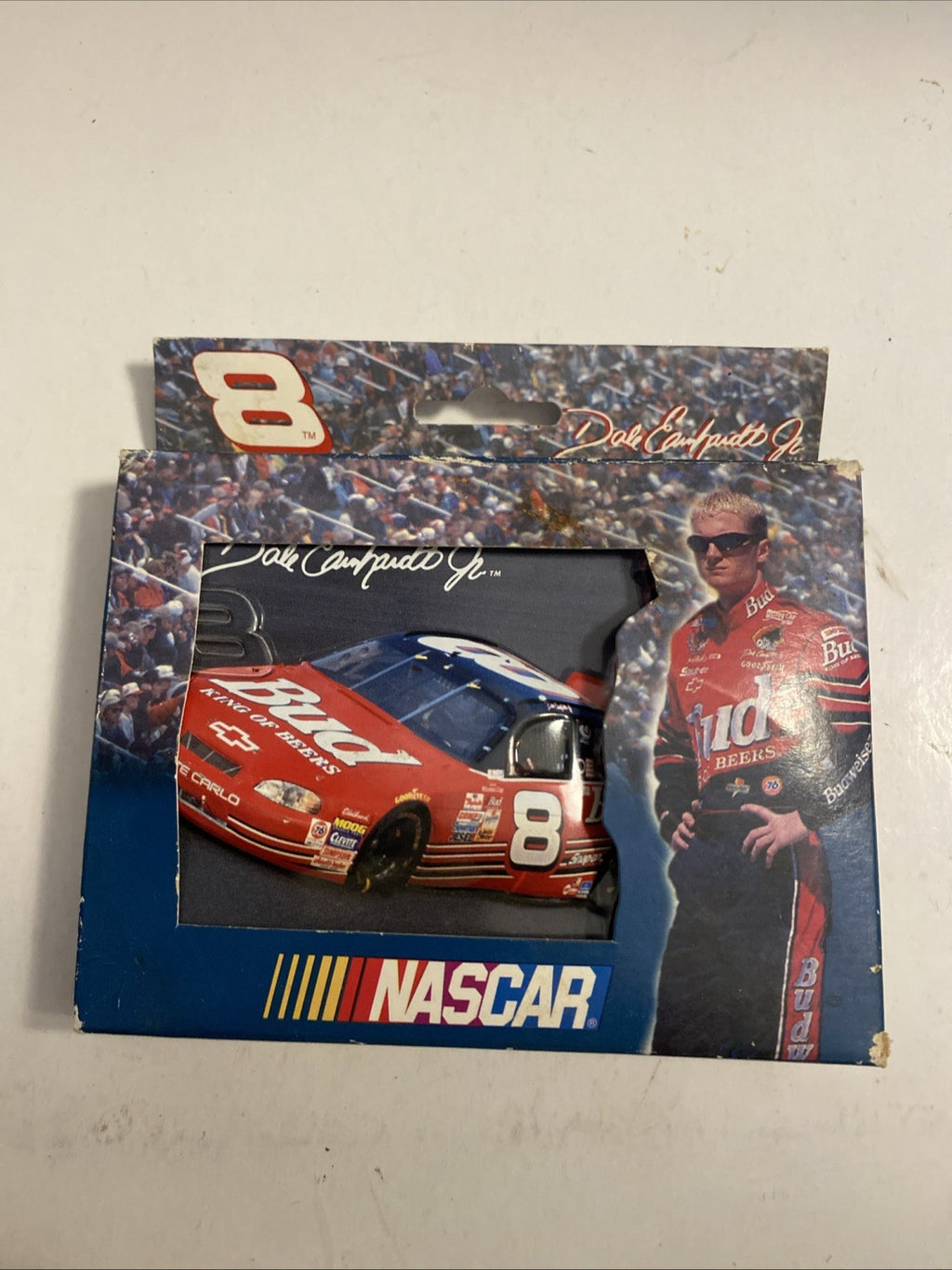 2000 Nascar Dale Earnhardt Jr #8 Embossed Metal Tin w/2 Decks Playing Cards NIB