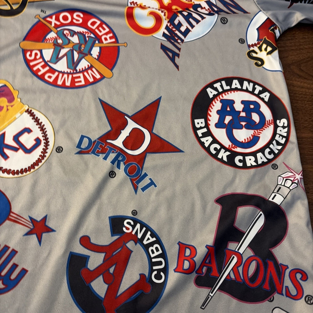 Negro Leagues Baseball Museum Mens S Short Sleeve Shirt All Over Print