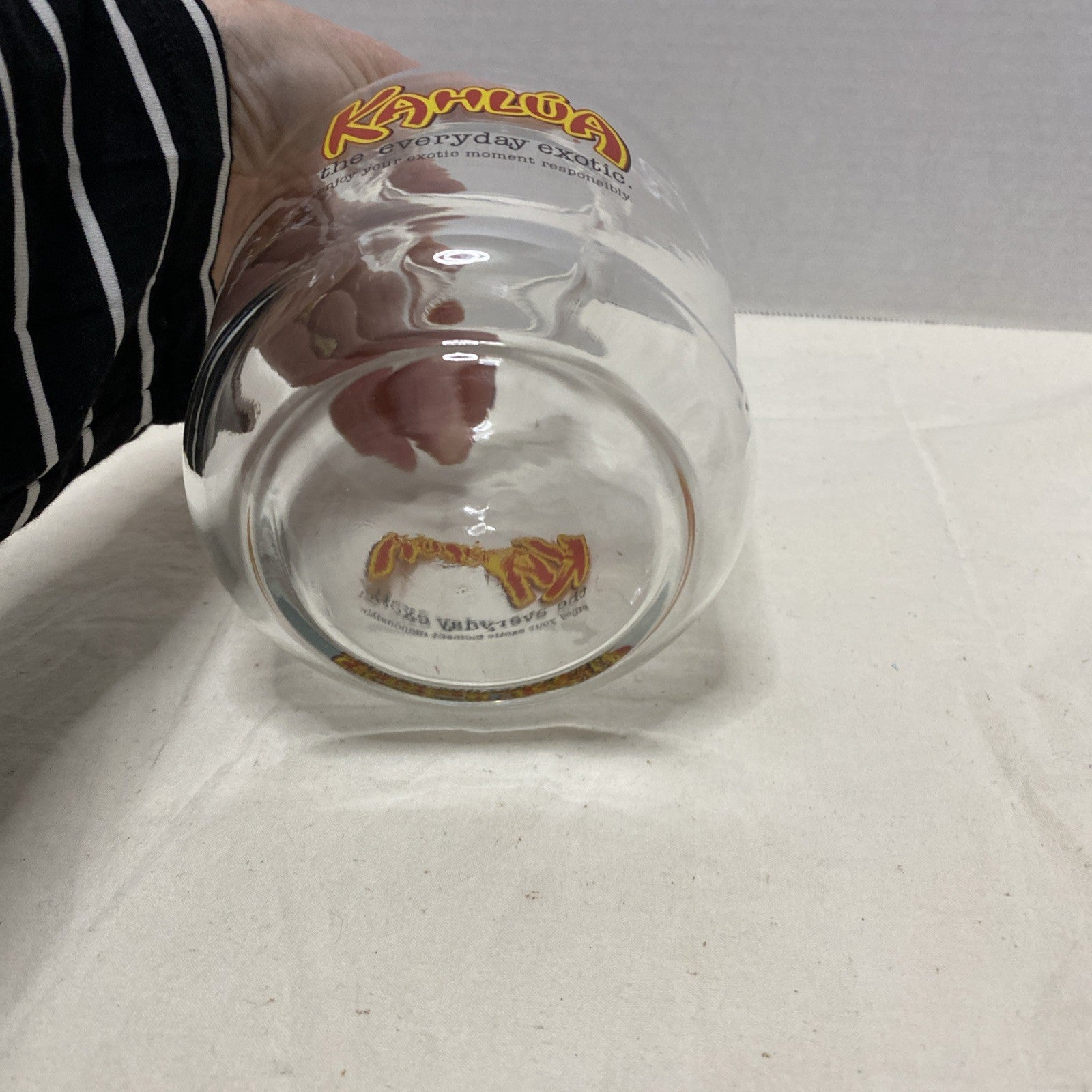 Kahlua glass decanter pitcher coffee rum liqueur decanter