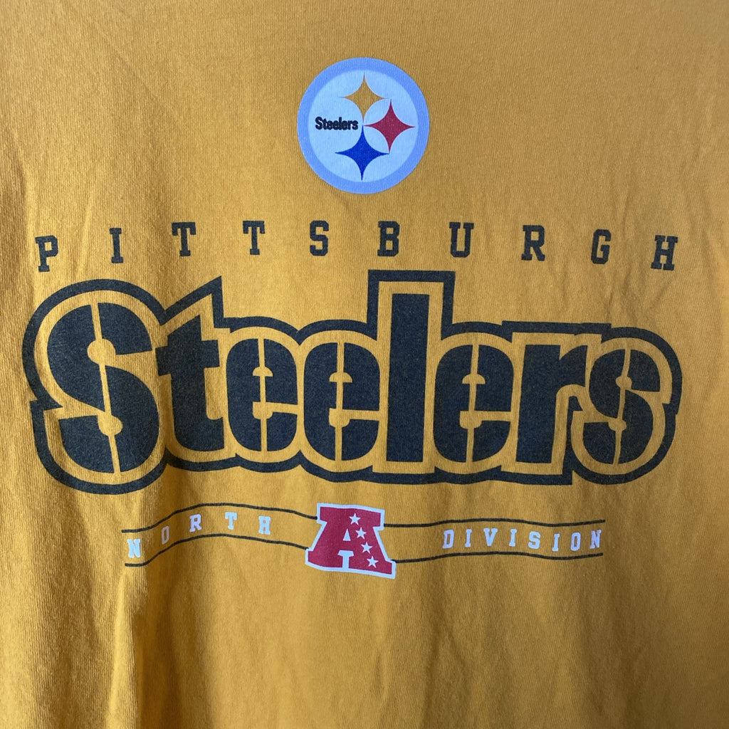 Pittsburg Steelers  T Shirt NFL Team Apparel Black Mens Large