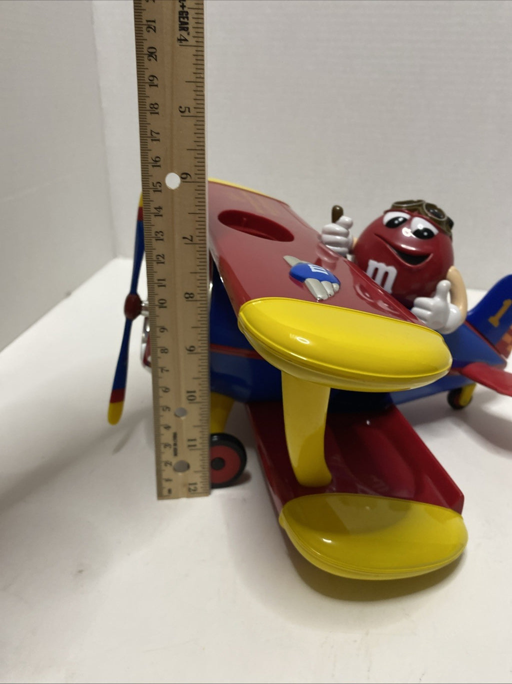 M&M Dispenser WORKS! Bi-Plane M&M Mars Inc USA Toy Vintage Collection