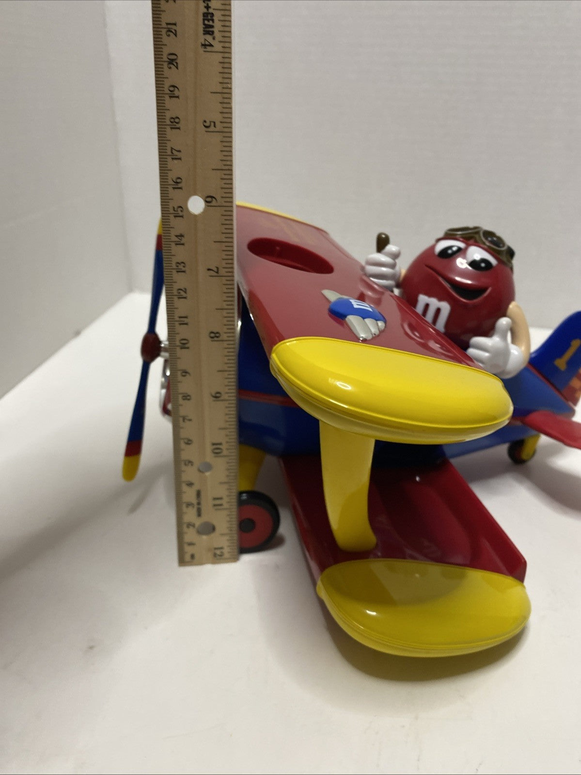 M&M Dispenser WORKS! Bi-Plane M&M Mars Inc USA Toy Vintage Collection