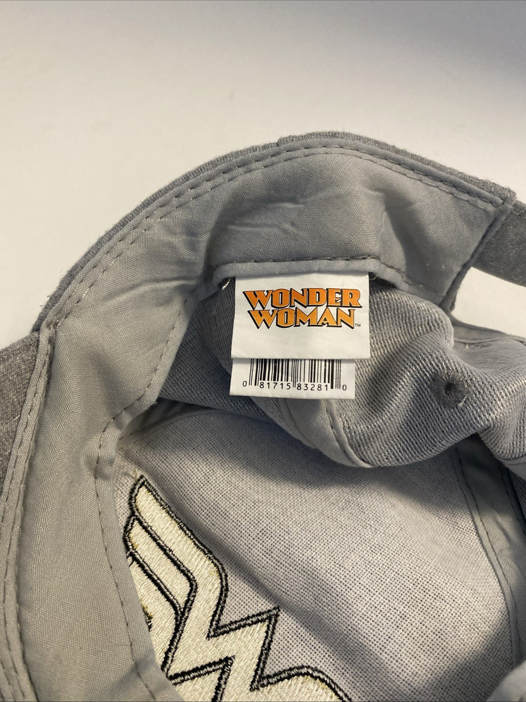 DC Wonder Woman Grey Gold Adjustable Hat Baseball Cap