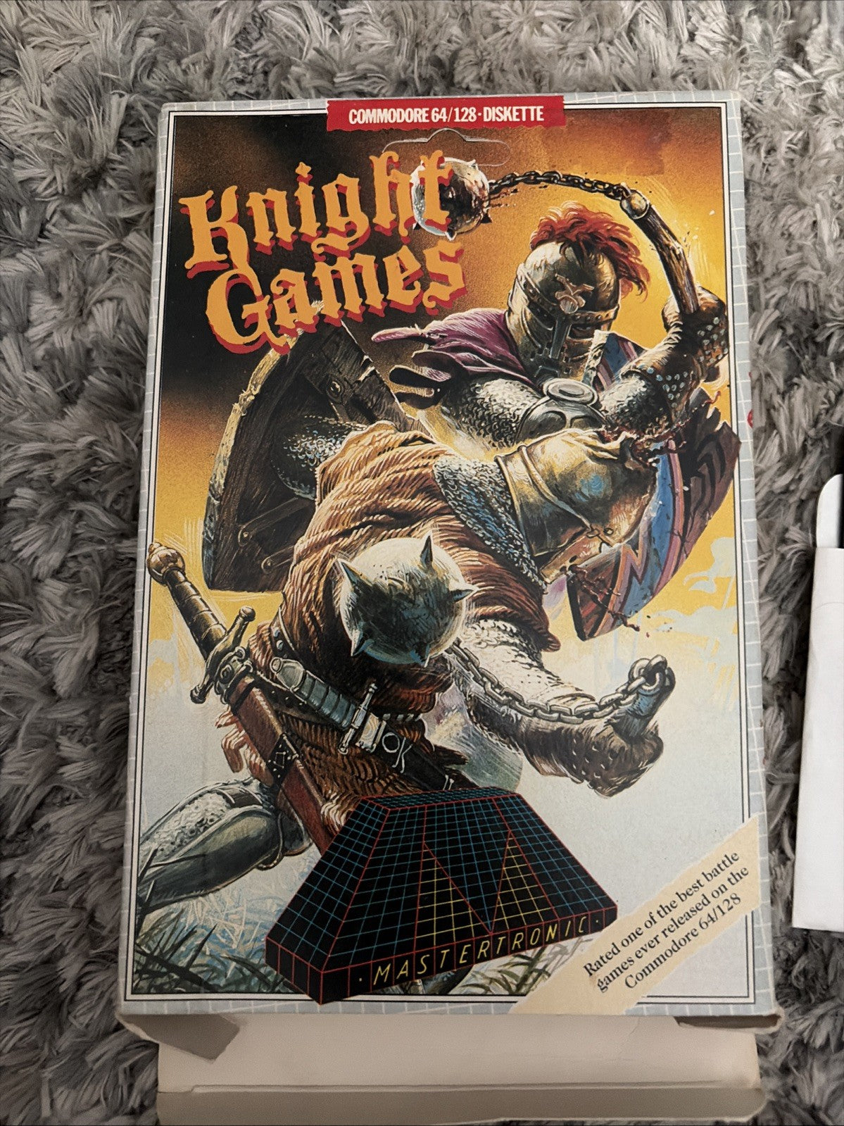 UNTESTED! Vintage Knight Games - Mastertronic - Commodore 64/128 w/ Box