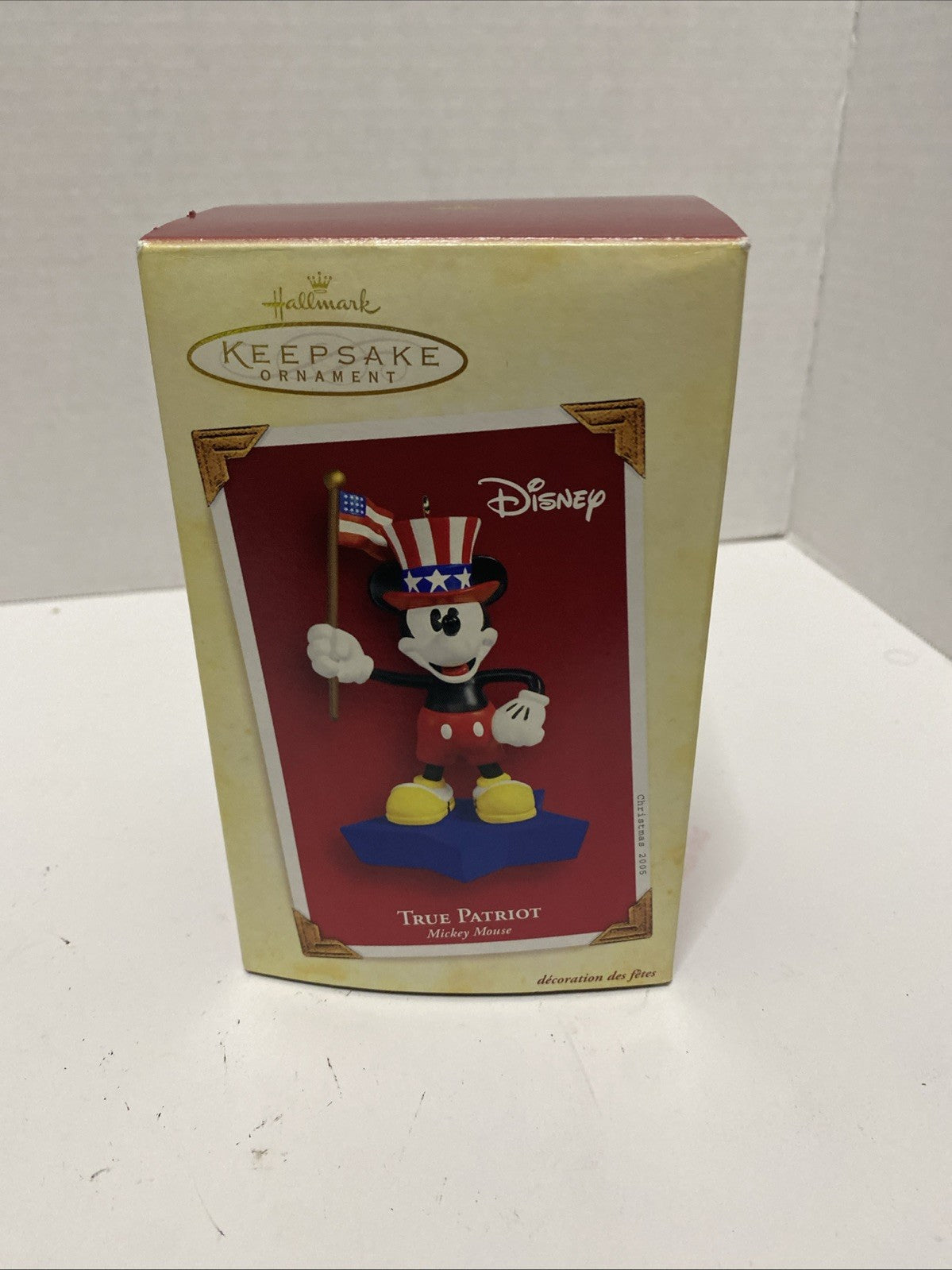 Hallmark Keepsake Ornament Mickey Mouse True Patriot Disney Patriotic 2005 New