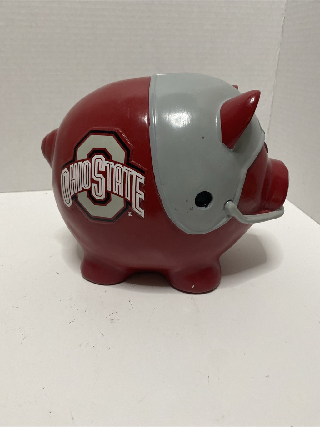 OSU Ohio State University buckeyes Ceramic Piggy Bank College Football 9”
