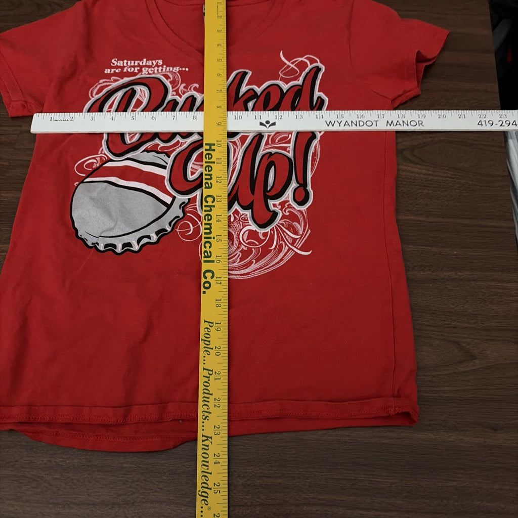 Ladies Medium Ohio State University Bucked Up Size Medium Short Sleeved T-Shirt
