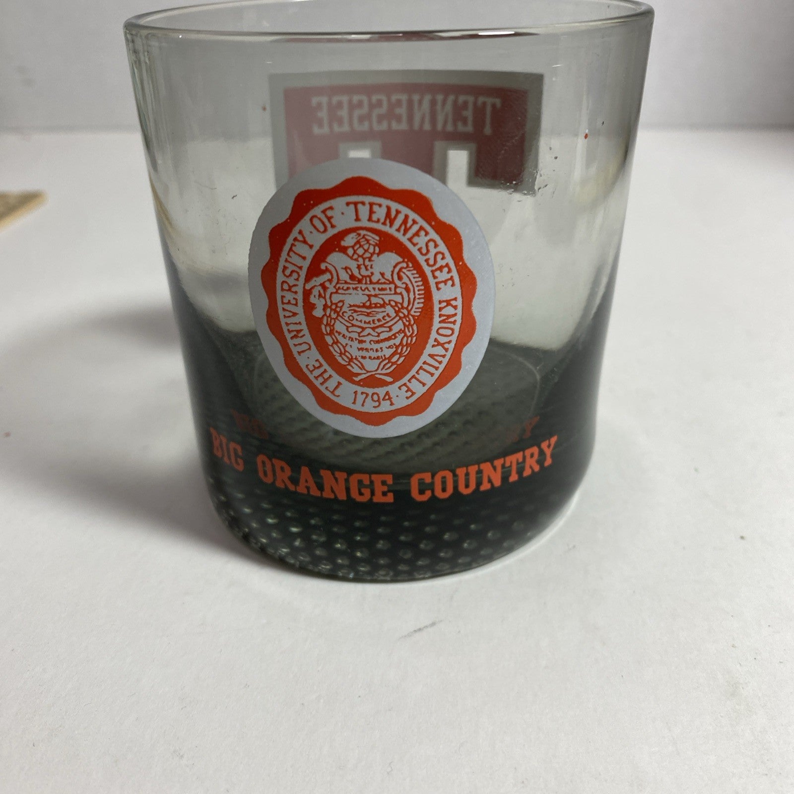University Of Tennessee  Vintage Rocks Glass Cocktail Short Glass 3.5”